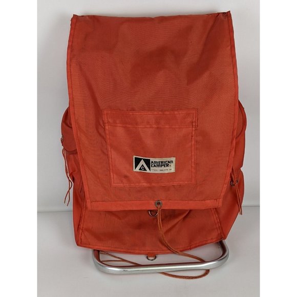 Vintage American Camper Light Weight Aluminum Frame Camping Hiking Backpack - Picture 1 of 12